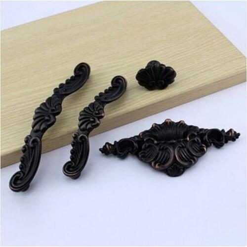 128mm european creative retro furniture handles 96mm black antique copper kitchen cabinet dresser door handles ORB drawer knobs