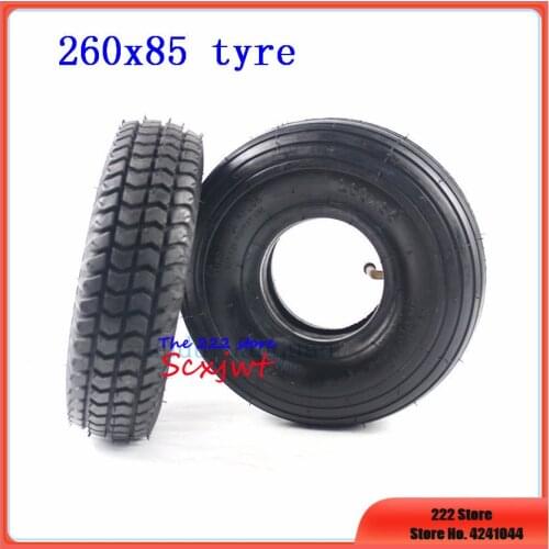 260x85 Tire and Tube Set fits for Knobby Scooter, ATV and Go Kart Electric scooter wheel 10"x3", 3.00-4 tyres inner tubes