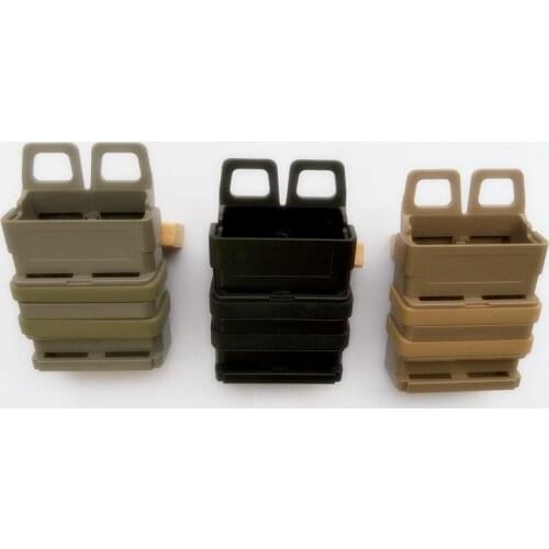 3 PCS Quick magazine MOLLE The triple gear bag Airsoft fast MAG MOLLE pouch clip / 5.56 mm fast mag M4 magazine pouch holster