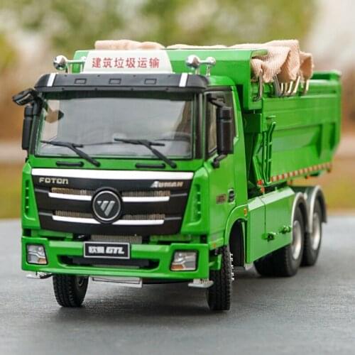 Original Authorized Authentic 1:36 Foton Daimler Auman Gtl Dump Truck Model Diecast Toy Dumper Model for Christmas Gift,collecti