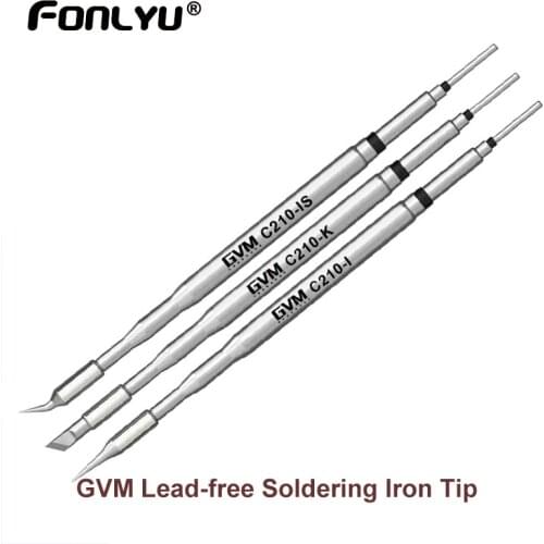 GVM Lead-free Soldering Iron Tip C210-IS C210-K C210-I Solder Welding Iron Tips Work With JBC T26 C210 Soldering Station Tool