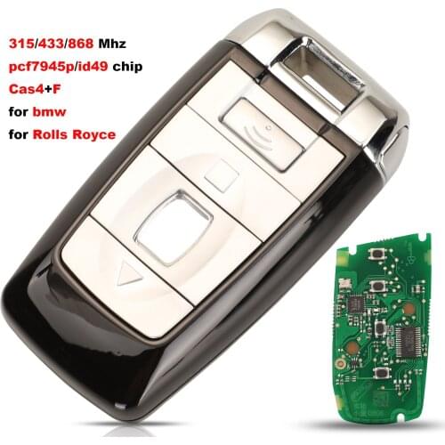 Jingyuqin Remote Car Key Shell Case For Rolls-Royce Phantom Style For BMW F 3 5 7 Series FEM/BDC CAS4 2009-2016