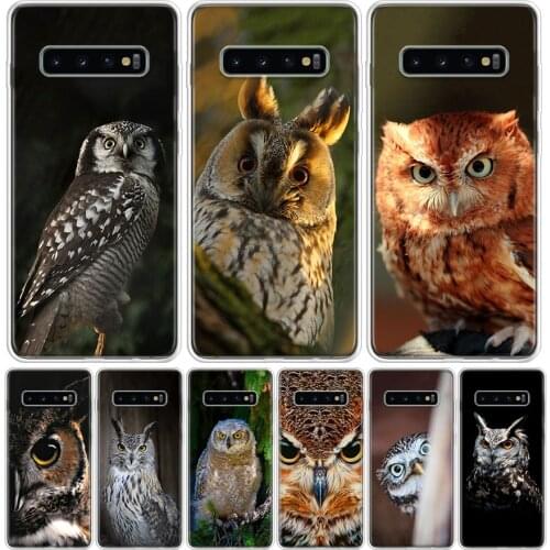 Camouflage Owl Phone Case for Samsung Galaxy S10 S20 Ultra Note 10 9 8 S9 S8 S7 J4 J6 J8 Plus Lite + Popular Cover Capa