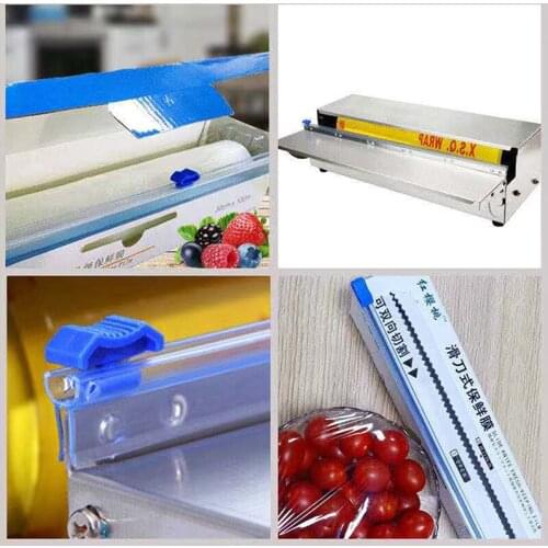 Home Plastic Wrap Dispensers And Foil Film Cutter Food Cling Film Cutter Stretch Tite Plastic Wrap Dispenser With Cutting