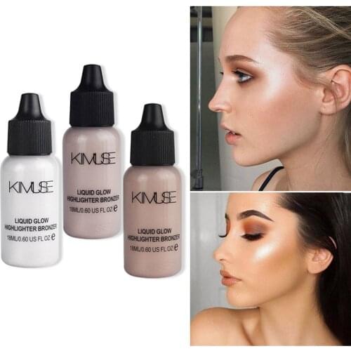 Facial makeup case Shimmer primer super concentrated whitening tanning makeup concealer highlighter liquid makeup