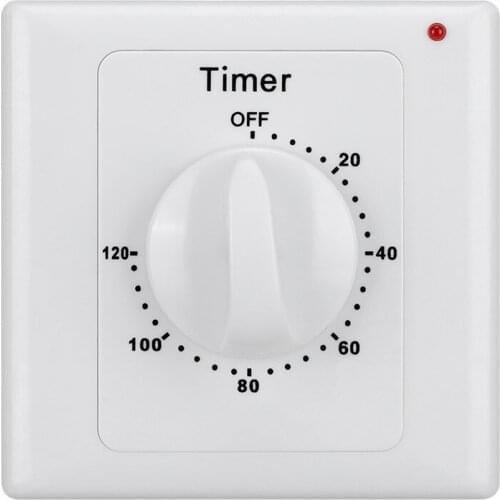 10A 120Min Electronic Countdown Timer Switch Digital Timer Plug Control Switch Socket AC 220V Light Switch Cover Plate Home