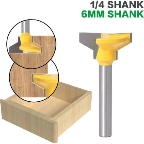 1/4" Shank 6mm Shank Reversible Drawer Front Router Bit For Woodworking Cutter Tool Milling Cutter