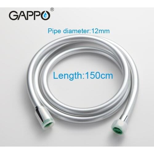 GAPPO Bathroom Shower Hose Bathroom Faucet Accessories Shower Hose 1.5M Plumbing Hoses PVC Flexible Explosion Proof Pipes Fittin