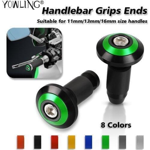 Motorcycle Handlebar Cap Handle Bar Grips End Plug For Kawasaki NINJA Z250 NINJA 650R/ER6F ZX6R ZX7R ZX9R ZX10R ZX12R VERSYS 650