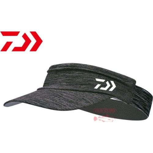 Daiwa Summer Fisihing Visor Sun Protection Hat Men Lady Outdoor Sport Golf Running Sunshade Breathable Quick Dry Fishing Caps