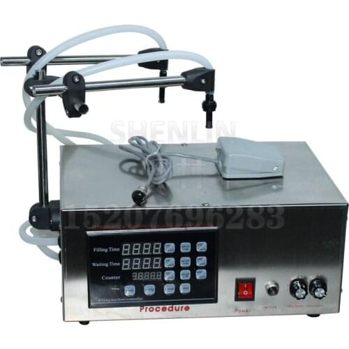 2-Head filling machine electric filler digital water filling machine beverage essential oil bottling machine 110V/220V SHENLIN