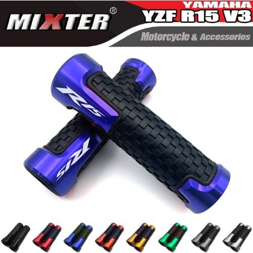 Motorcycle 22mm Hand Grips Rubber Gel Handle Grip Handlebar For YAMAHA YZF R15 V3 V3.0 YZF R15 V2 YZF-R15 2018 2019 2020 2021
