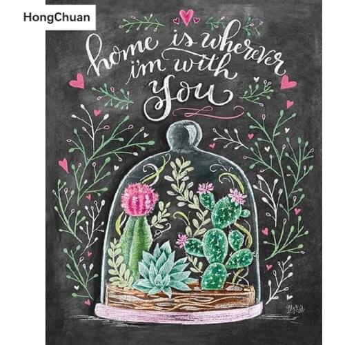 Cartoon blackboard 5D DIY square/round diamond painting cross stitch needlework mosaic diamond thorn show home decoration gifts