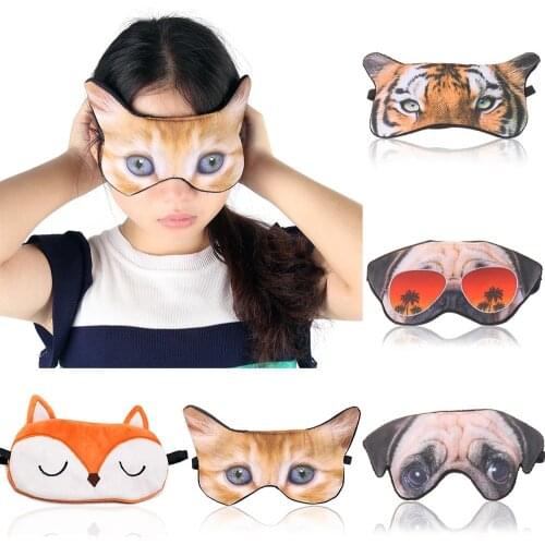 Cartoon 1PCS Mayitr Unicorn Eye Mask Variety Sleep Mask Plush Eye Shade Cover Eyeshade Mask Suitable for Travel Home Plush Gift