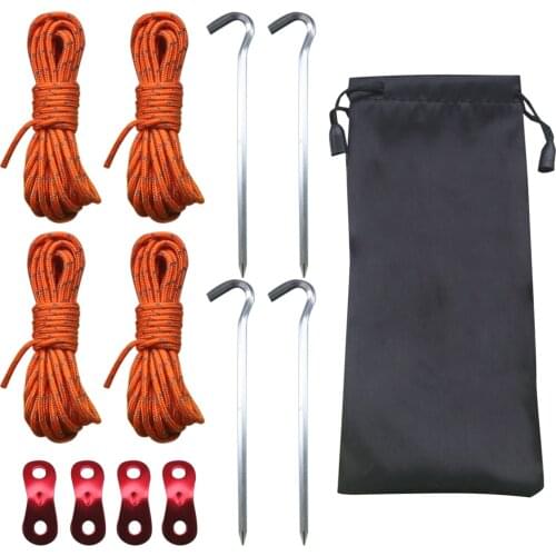 Outdoor Camping Tent Parachute Cord Rope Buckle Aluminum Alloy Cord Buckle Tensioners Fastener Travel Kit Tent judicious