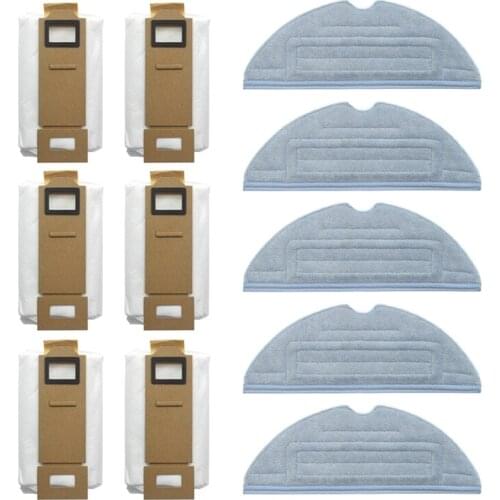 HOT！-11Pcs for Xiaomi Roborock S7 S7 Plus T7 T7S T7Plus Robot Vacuum Cleaner Mop Cloth Dust Bag Parts