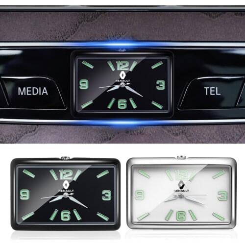 For Renault 17 new Koleos Kadjar accessories New Car clock style Watch Automobiles sticker Watch decoration Accessories
