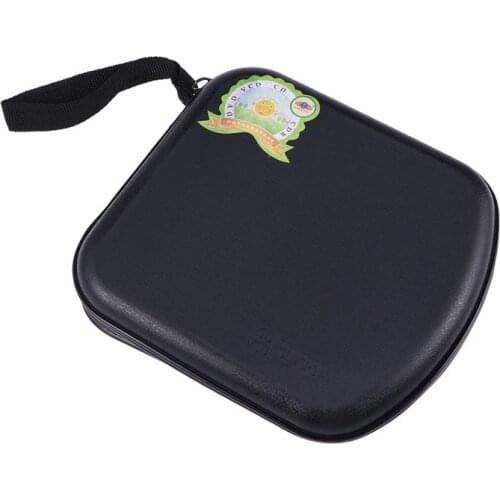 Portable Clear Plastic 40 CD DVD VCD Disc Holder Storage Box Bag Wallet Case Protector Organizer (Black)