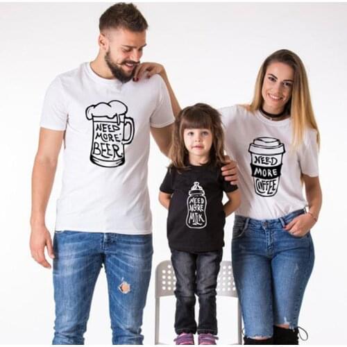 Family Matching Tshirt Daddy Mum Daughter Son Baby Kids Girl Boy Outfits Father Mother Clothes Summer Clothing Tops Mummy And Me