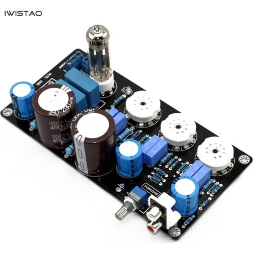 IWISTAO 6N4 Vacuum Tube Preamplifier Finished Board Maratz 7 Circuit 12AX7 Sweet Natural Taste DIY HIFI Audio