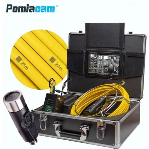 WP90E 20M-50M cable with Dual cameras endoscope WIFI 9inch Borescope Inspection Camera Endoscope Waterproof Cable DHL shipping