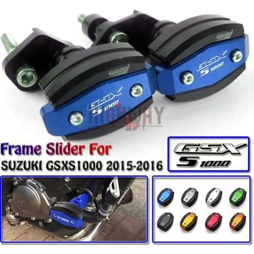 Motorcycle Crash Pad Protector CNC Engine Cover Frame Sliders Falling Protection For SUZUKI GSXS1000 GSXS 1000 2015-2016
