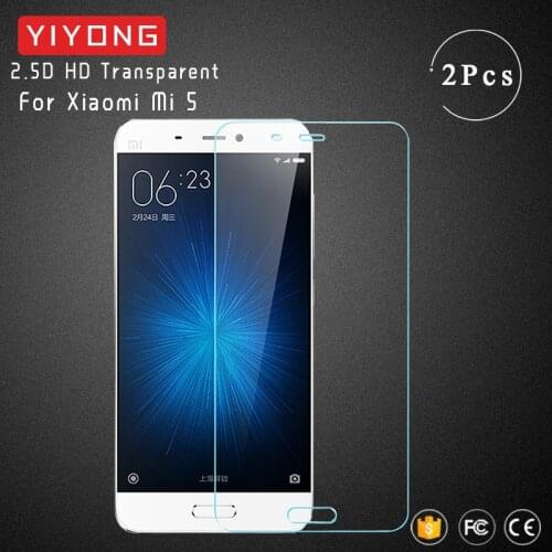 YIYONG 2.9D Screen Glass For Xiaomi Mi 5 Mi5 Tempered Glass Xiomi Mi A1 5X Mi5X Screen Protector For Xiaomi Mi 5S 5 Mi5 S Glass