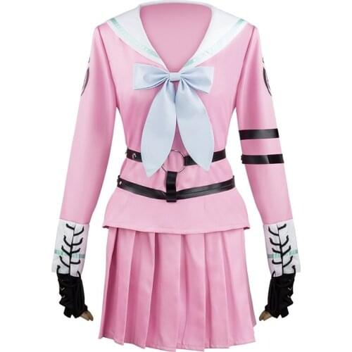Miu Iruma Cosplay Costume Danganronpa V3 Cosplay School Uniform Wig Anime Cosplay Halloween Costume For Women Girls