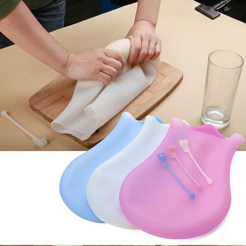 1 Set Baking Cooking Pastry Tools Safe Silicone Preservation Kneading Dough Flour-mixing Bag Kitchen Bakery Tools
