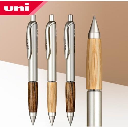 1Pcs Japan UNI Gel Pen UMN-515 Centennial Oak Pure Wood Handshake 0.5mm Student Writing Office Black Sign Pen Replaceable Core