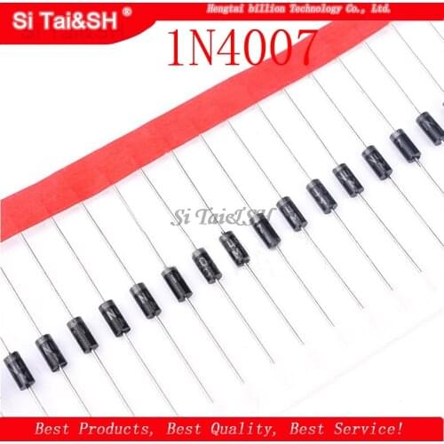 100PCS 1N4007 DO-41 4007 1A 1000V High quality Rectifier Diode IN4007 New original