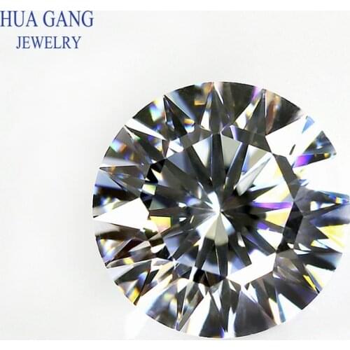 16 Hearts And 16 Arrows Cut 4~10mm Loose CZ Stone 5A Quality White Cubic Zirconia Crystals Beads Stone Synthetic Gemstone