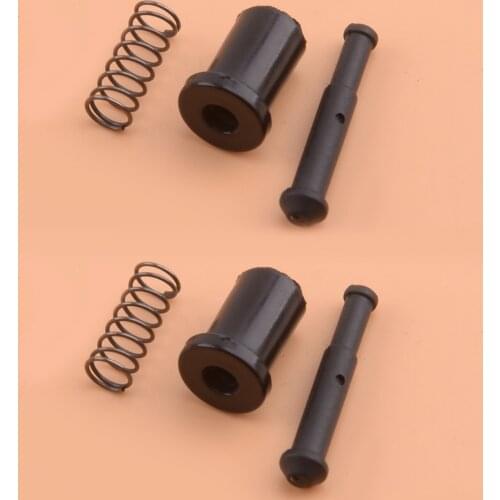 2 Sets Throttle Knob Lock Pin Stopper Spring Fit for Chinese Chainsaws 4500 5200 5800 45CC 52CC 58CC MT-9999