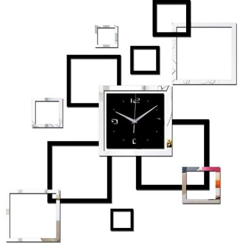 2020 hot arrival real wall clock watch clocks diy home decoration brief acrylic mirror the stickers living room