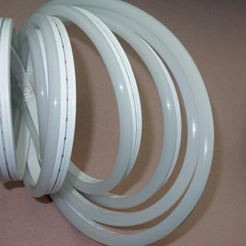 5m DC24V GS8206 IC(similar to WS2811 IC) 56LEDs/m 7pixes/m) WHITE PCB led digital strip;IP65;in frosted silicon tube