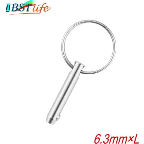 6.3mm Marine Grade 1/4 inch Quick Release Ball Pin for Boat Bimini Top Deck Hinge Marine Stainless Steel 316