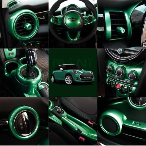 Car Central Control Instrument Panel Tachometer Decorative Cover For MINI COOPER F55 F56 F57 Air Outlet Window Lifter Sticker