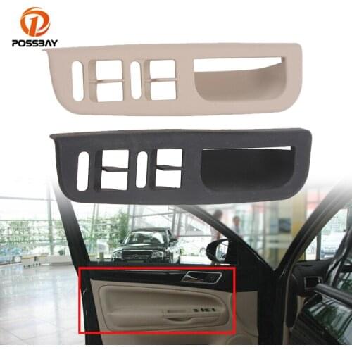 POSSBAY Car Left Inside Door Handle Window Switch Control Panel Bezel 3B1867171E for VW Volkswagen Jetta/Bora MK4 1999-2004