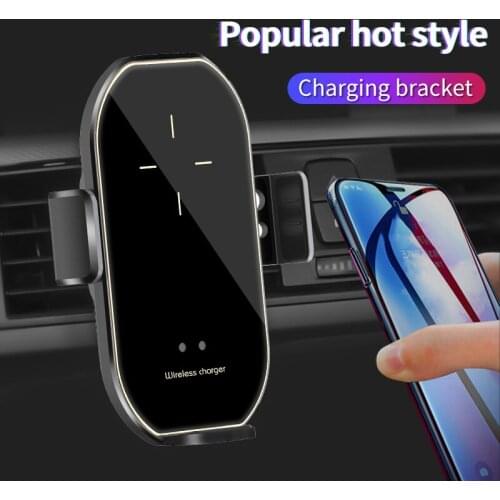 Wireless Fast Charging Phoner Holder Car Goods Infrared Automatic Sensor Phone Number in the Car Table Rotate 360 Degrees A7