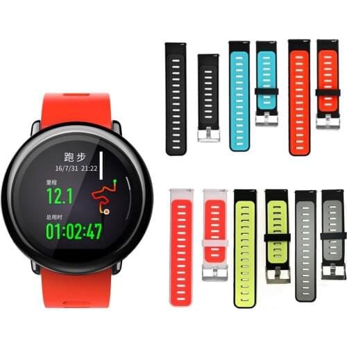 For Original Xiaomi Huami Amazfit Stratos 2 2S /For amazfit pace bracelet strap smart watch band 22mm Soft silicone Wristband