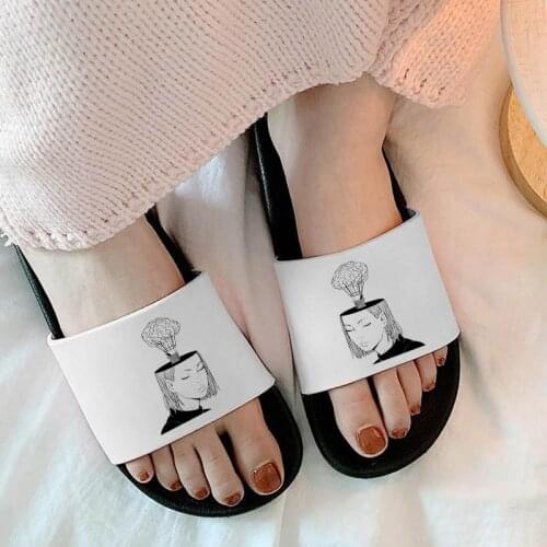 Home slippers women summer Simple graphics slippers Woman Casual slippers 2021 Soft Flip Flops Women zapatillas mujer