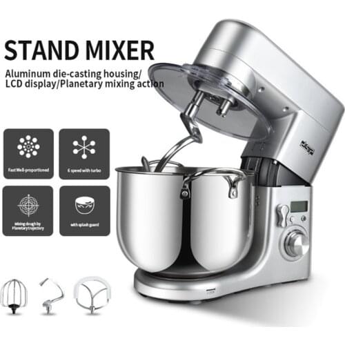 220V 10L Electric Dough Mixer Household Multifunctional Food Mixer Stainless Steel Egg Cream Beater