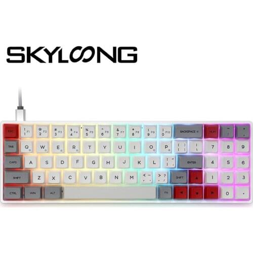 Skyloong SK71s US-Layout Mini Teclado Gamer Mechanical Keyboard USB Dual-Mode Version Type-C Win&MAC Back Light Switch Bluetooth