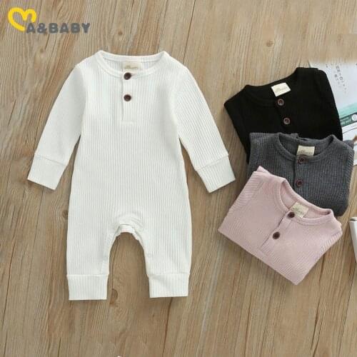 Ma&Baby 0-18M Spring Autumn Newborn Infant Baby Boy Girl Jumpsuit Knitted Romper Soft Long Sleeve Clothes Costumes