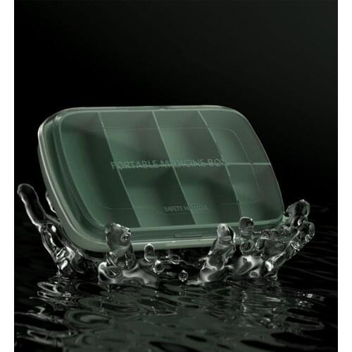 Pill Box SealedPill Container Organizer Health Care Drug Travel Divider Pill Storage Bag Travel Pill Cases Portable ABS Plastic