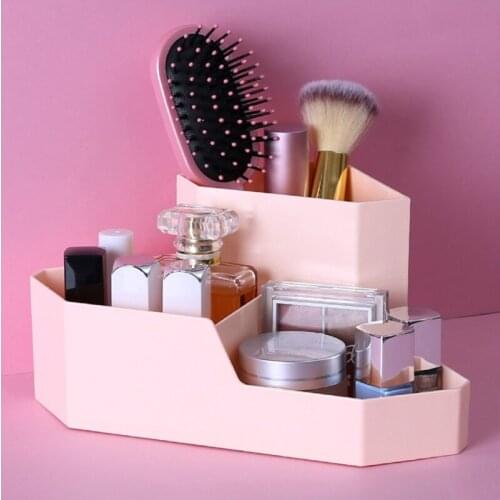 Multi-purpose Pen Holder 3 Compartments for Desk Makeup Brush Storage Organizer Modern Desk Organizer for Home Office