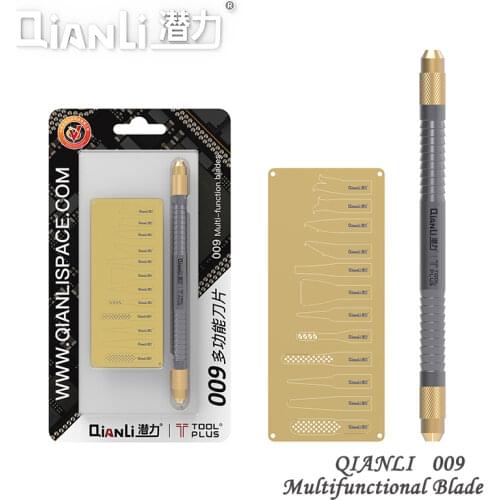 Mobile phone motherboard chip disassembly knife rubber removal knife QIANLI 009 for A8 9 CPU and IC multi-functional blades