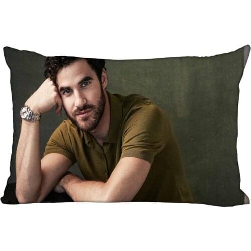 35x45cm Pillowcase Darren Criss Rectangle Silk Pillowcases Bed Home Living Room Pillow Covers One Side Custom gift