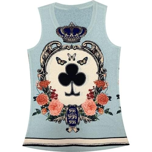 2021 New Fashion S-3XL Plus Size Tank Top Women Print Elastic Slim T-shirt Comfortable Casual Sexy Basic Tops