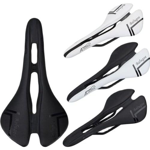 2021 New Bicycle Saddle Road Bike Wide Cushion Comfortable EV Nylon Fiber Black White Mountain Long Trip Bike Universal Seat Bag